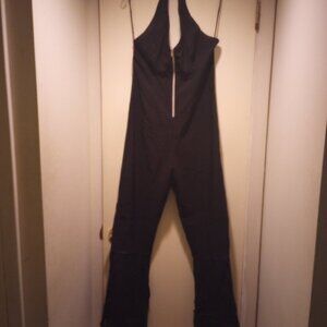 Rag brand vintage blk halter jumpsuit M pre owned!